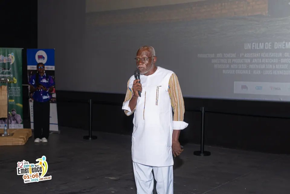 Gustave Sorgho aus Burkina Faso, Schirmherr der 12. Ausgabe des Festivals des aufstrebenden afrikanischen Films, EMERGENCE