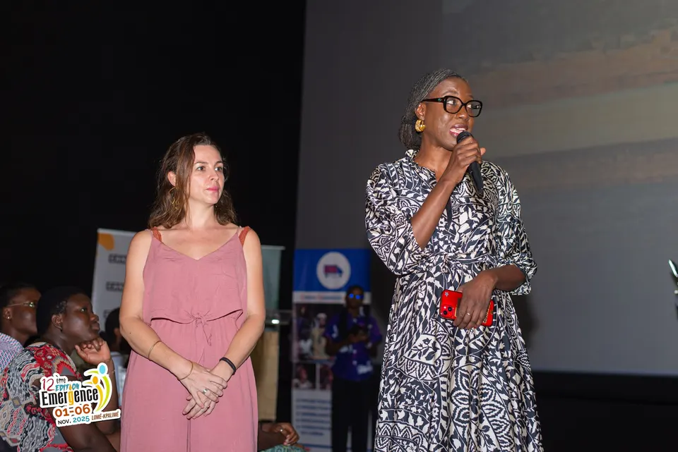 Angèle Diabang bei der 12. Ausgabe des Festivals des aufstrebenden afrikanischen Films, EMERGENCE