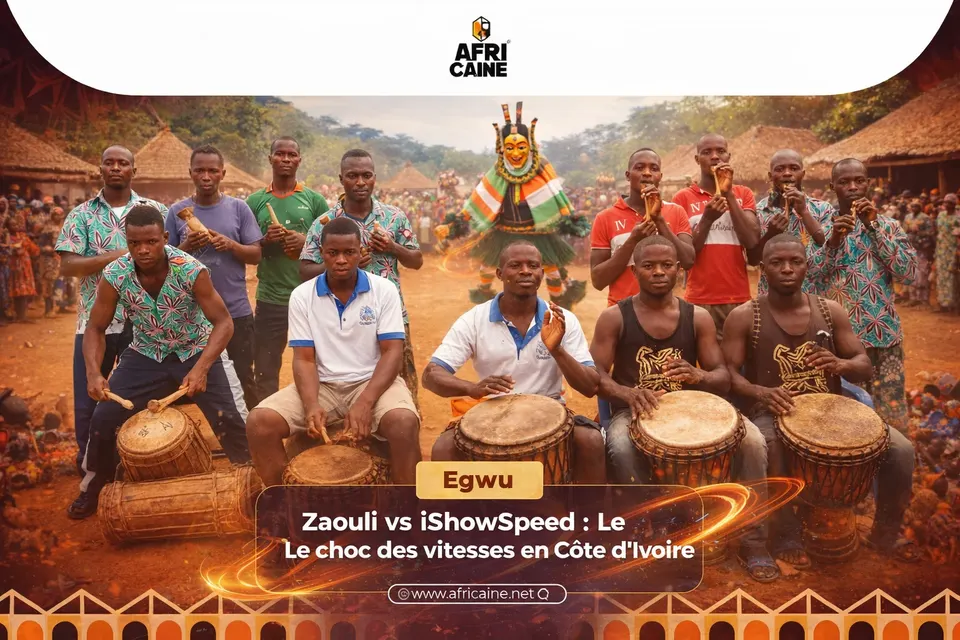 Zaouli vs IShowSpeed: das Duell der Geschwindigkeiten in der Elfenbeinküste, traditionelle Instrumente des Zaouli 