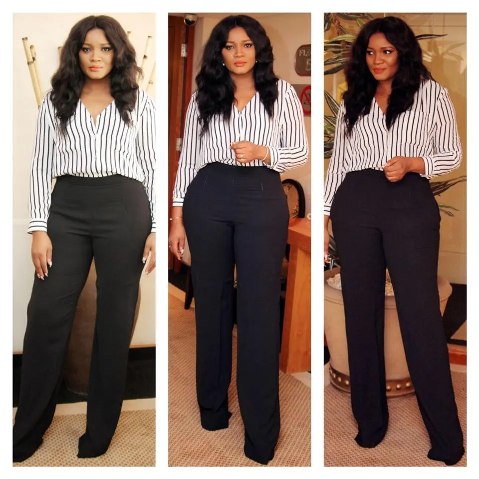 Foto der Nollywood-Schauspielerin Omotola Jalade-Ekeinde in jungen Jahren